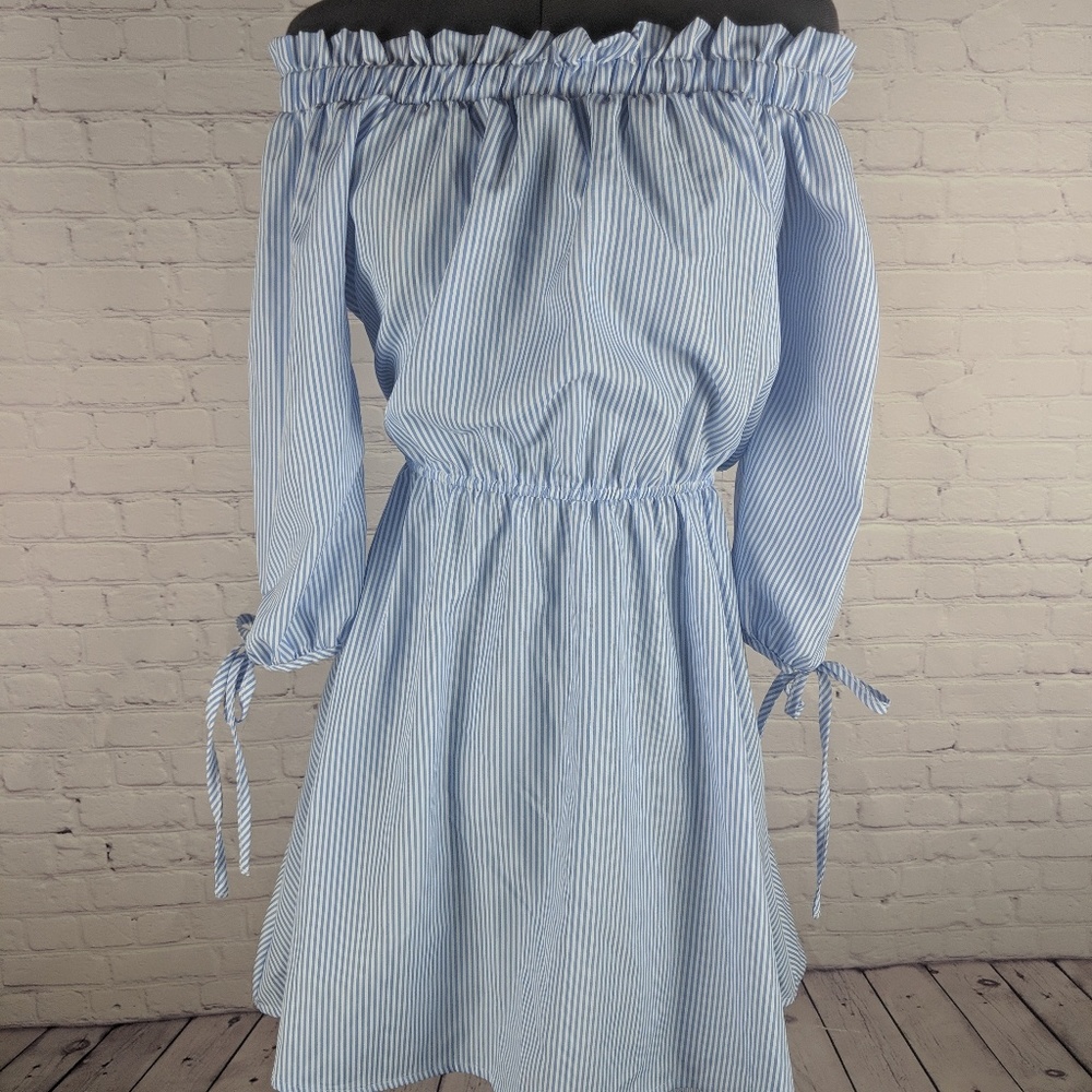 Asymmetrical Notical off shoulder Dress